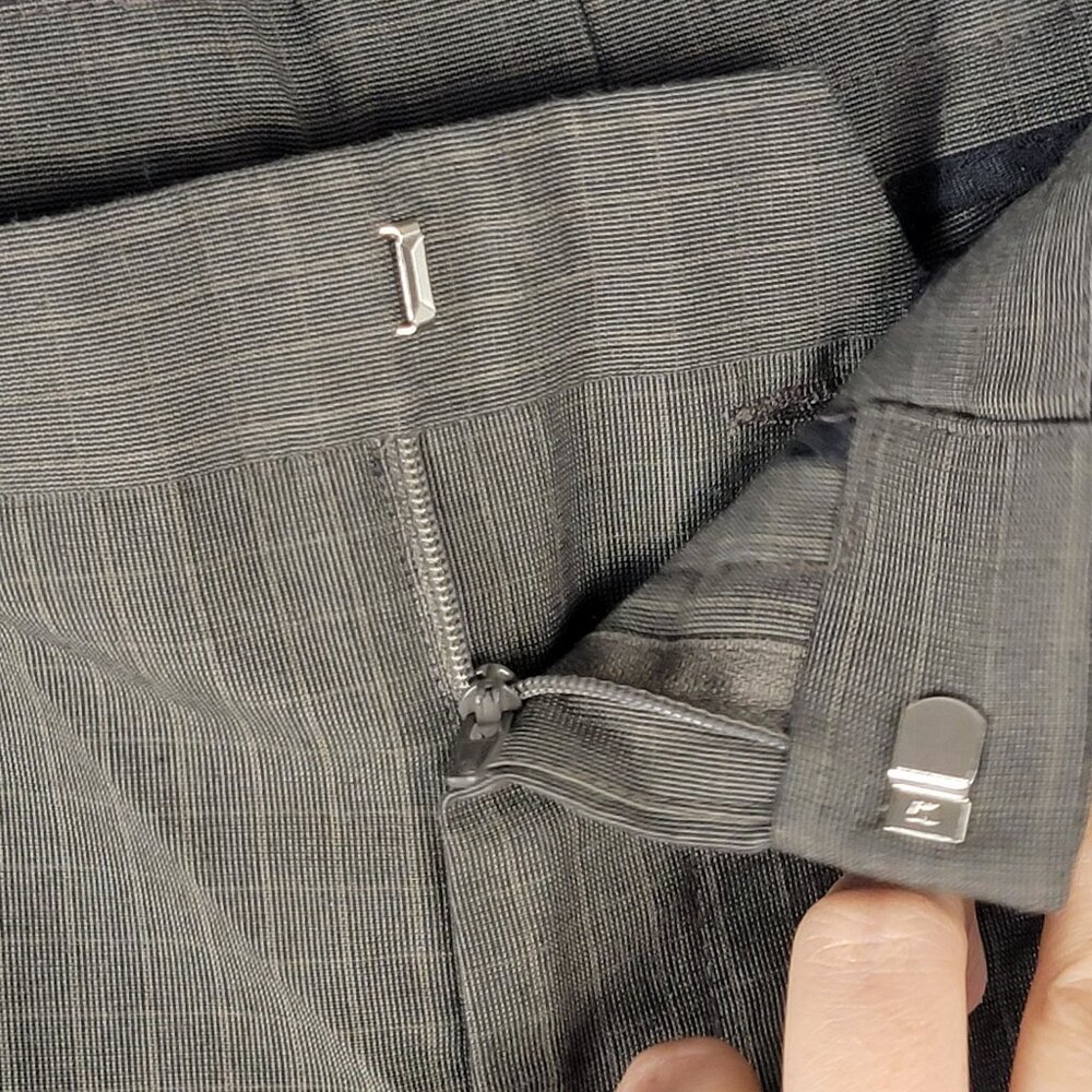 Perry‎ Ellis Mens 36x32 Portfolio Dress Pants Classic Fit Gray Business Casual - Picture 3 of 5